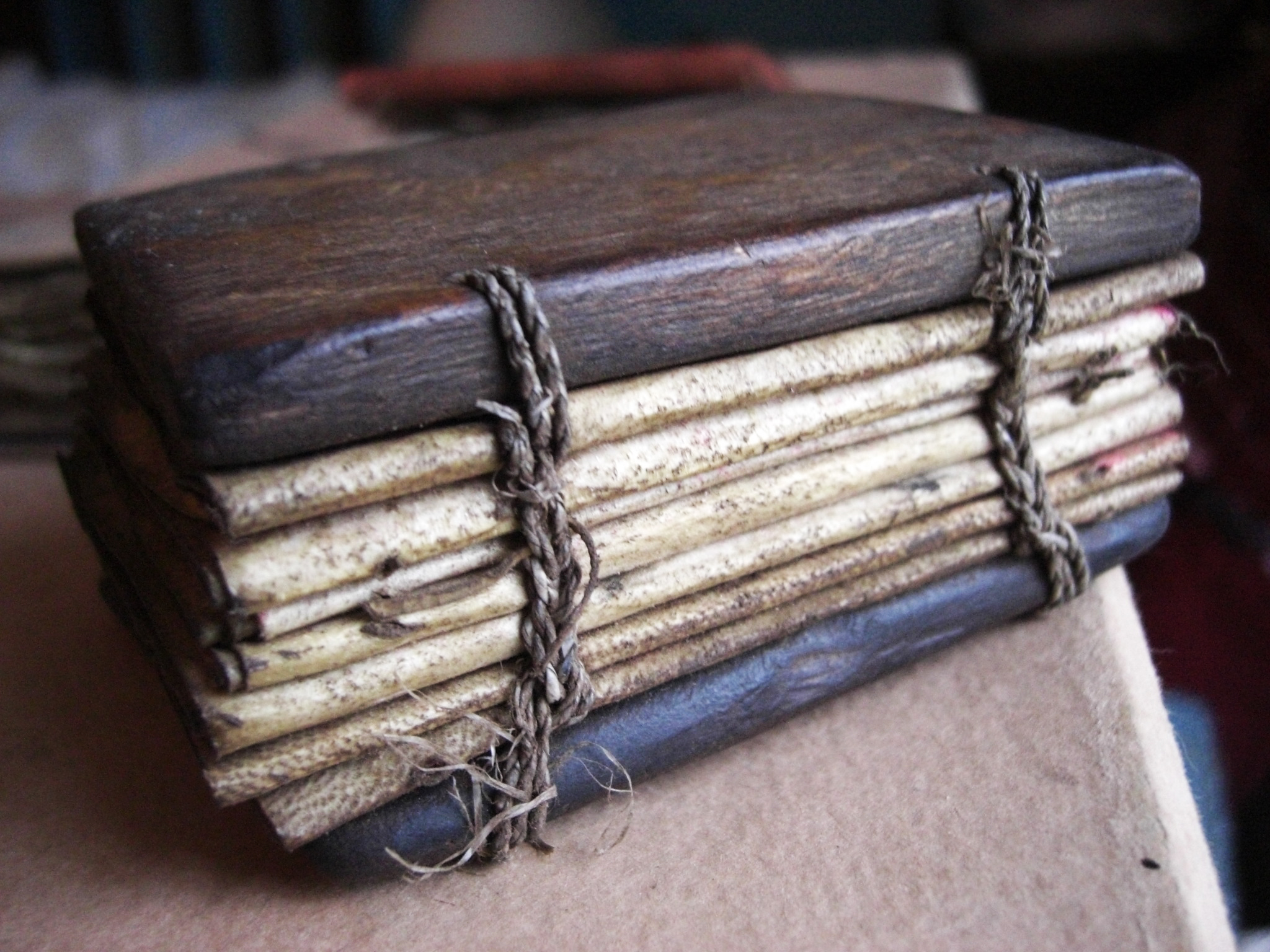 Photograph of a new prayer book seen in Lalibela market, Ethiopia. Photograph by Maia Sheridan, January 2013.