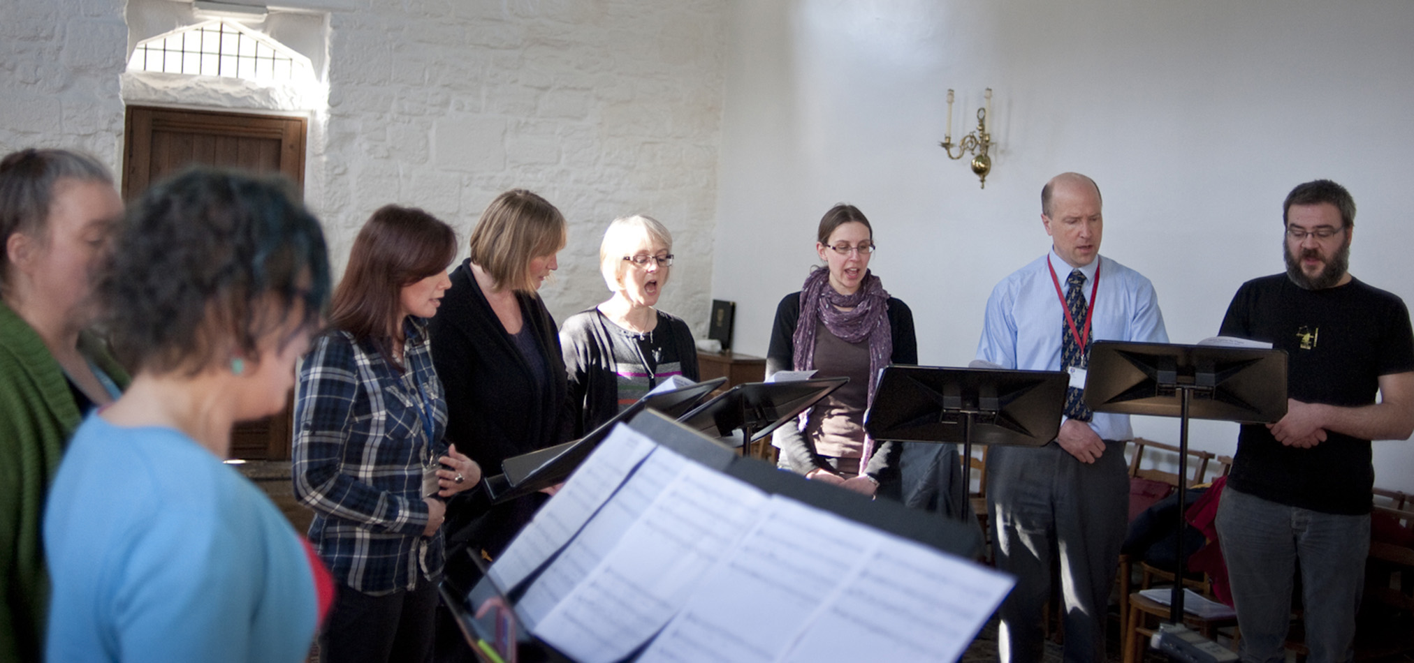 Some of the choir in action
