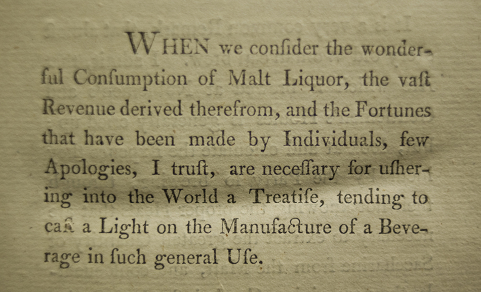 Morrice’s apology for his Treatise on brewing.