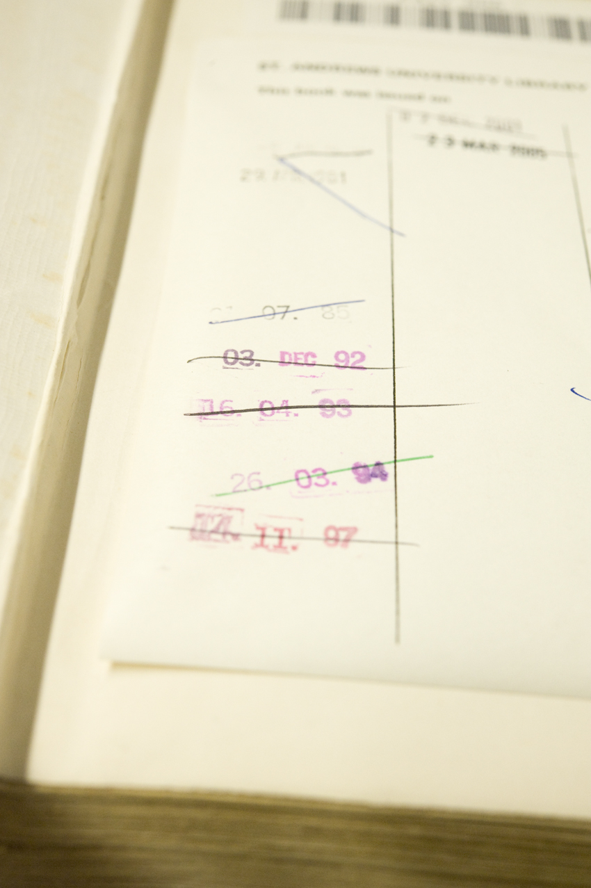 The borrowing record for the past two decades of the Library's first edition of Catriona