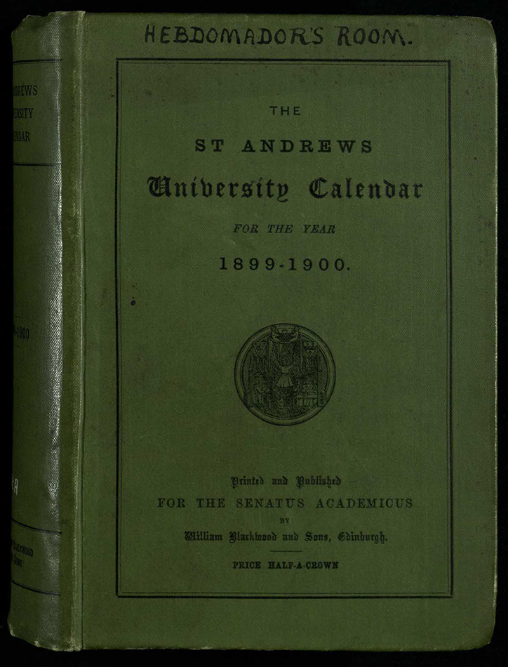 Front cover of a typical Calendar, this one being the copy held in the Hebdomadar’s room, now in muniments.