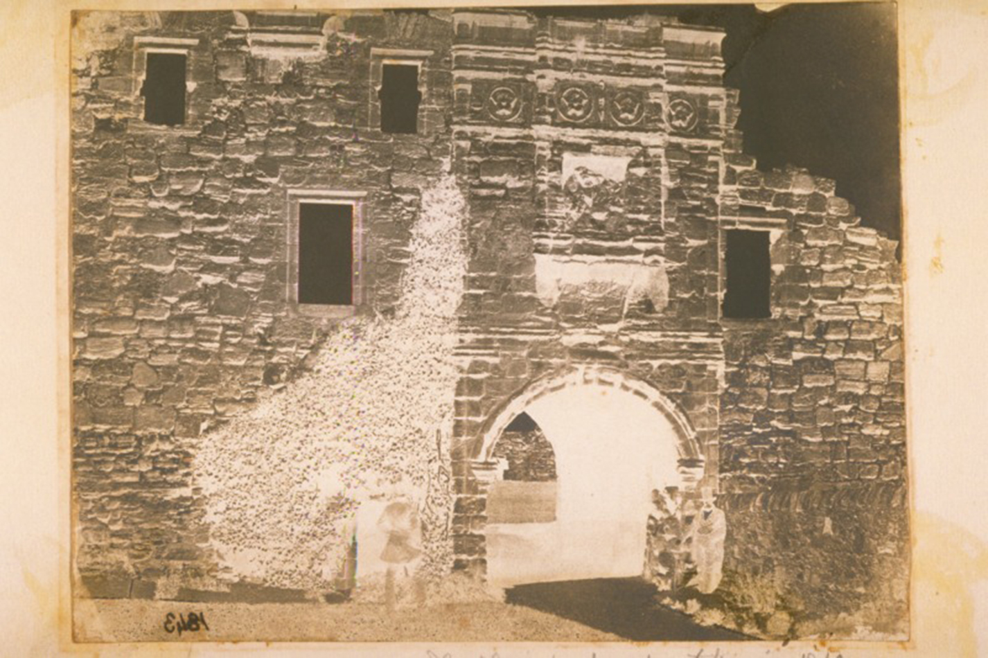 Calotype negative taken in 1843 by Dr John Adamson of St Andrews Castle (ALB-8-87).