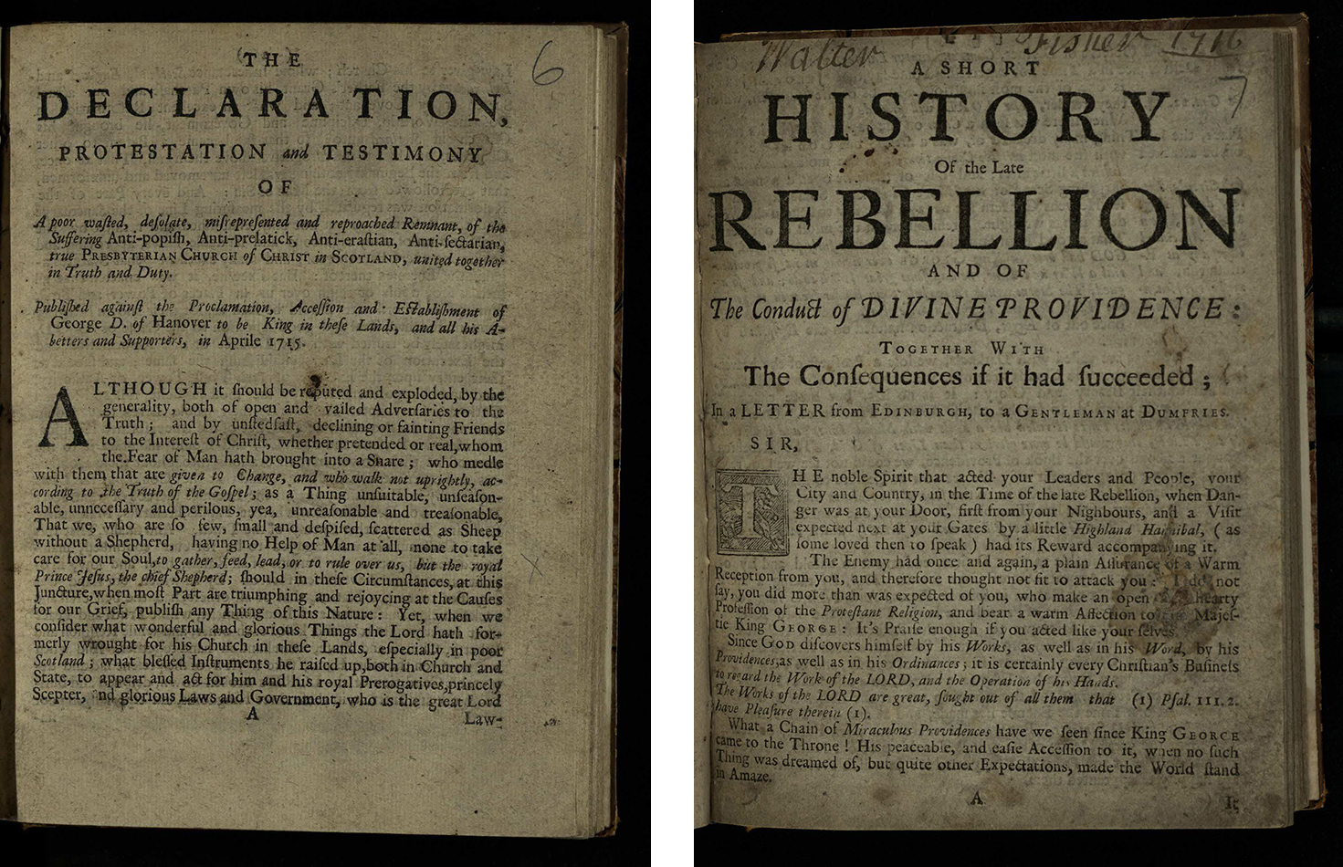 Two tracts from the Hay Fleming Collection (Hay AC911.76).