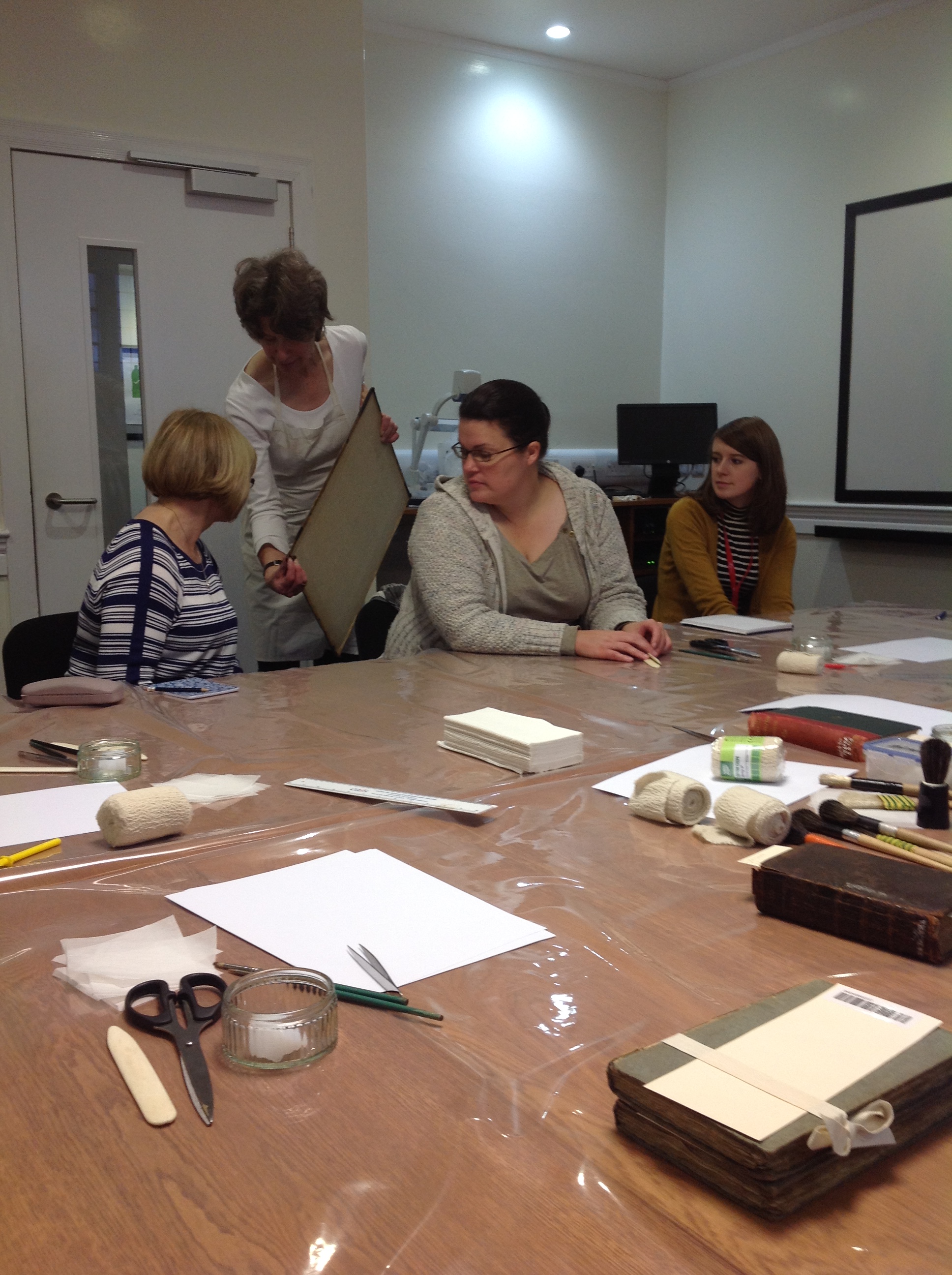 looking at repairs carried out by Caroline Bendix