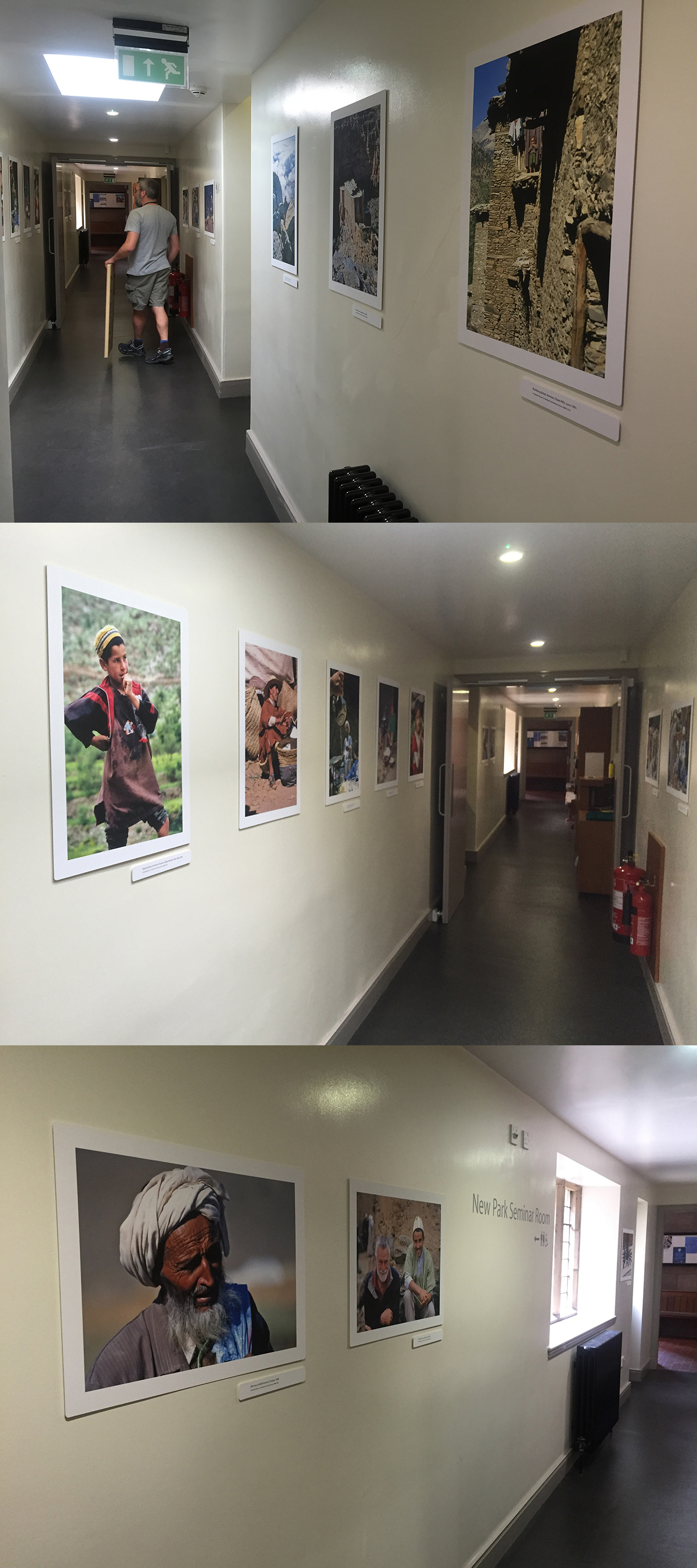 Preparing for the photo festival at The Richardson Research Library at Martyrs Kirk