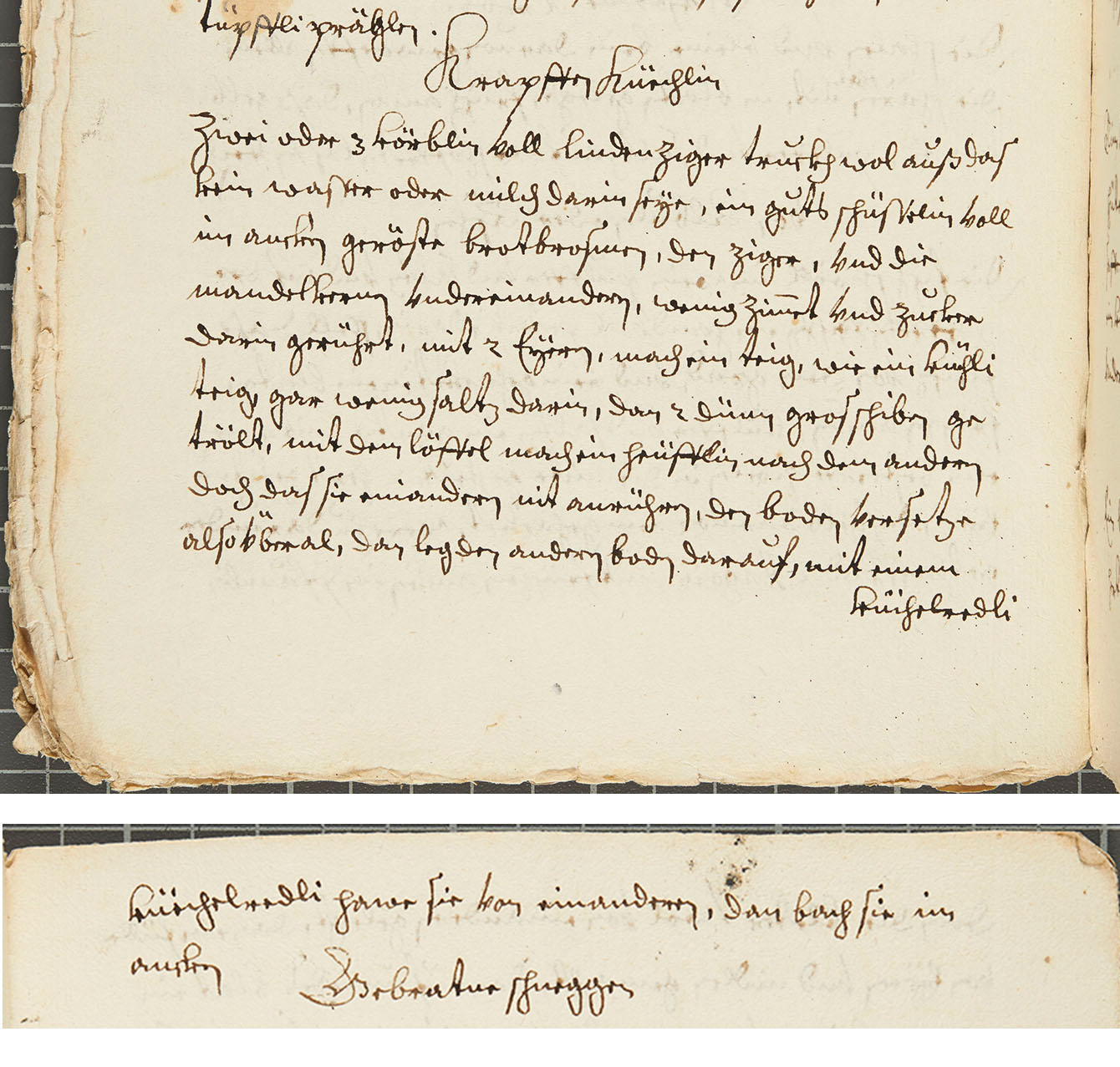 The recipe for Kropffen cakes