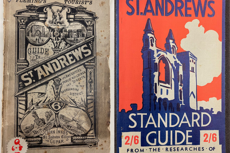 Two guide covers reading 'St Andrews'.